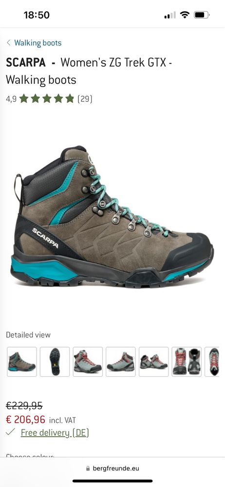 Туристически обувки Scarpa ZG TRK GTX, 41 р-р