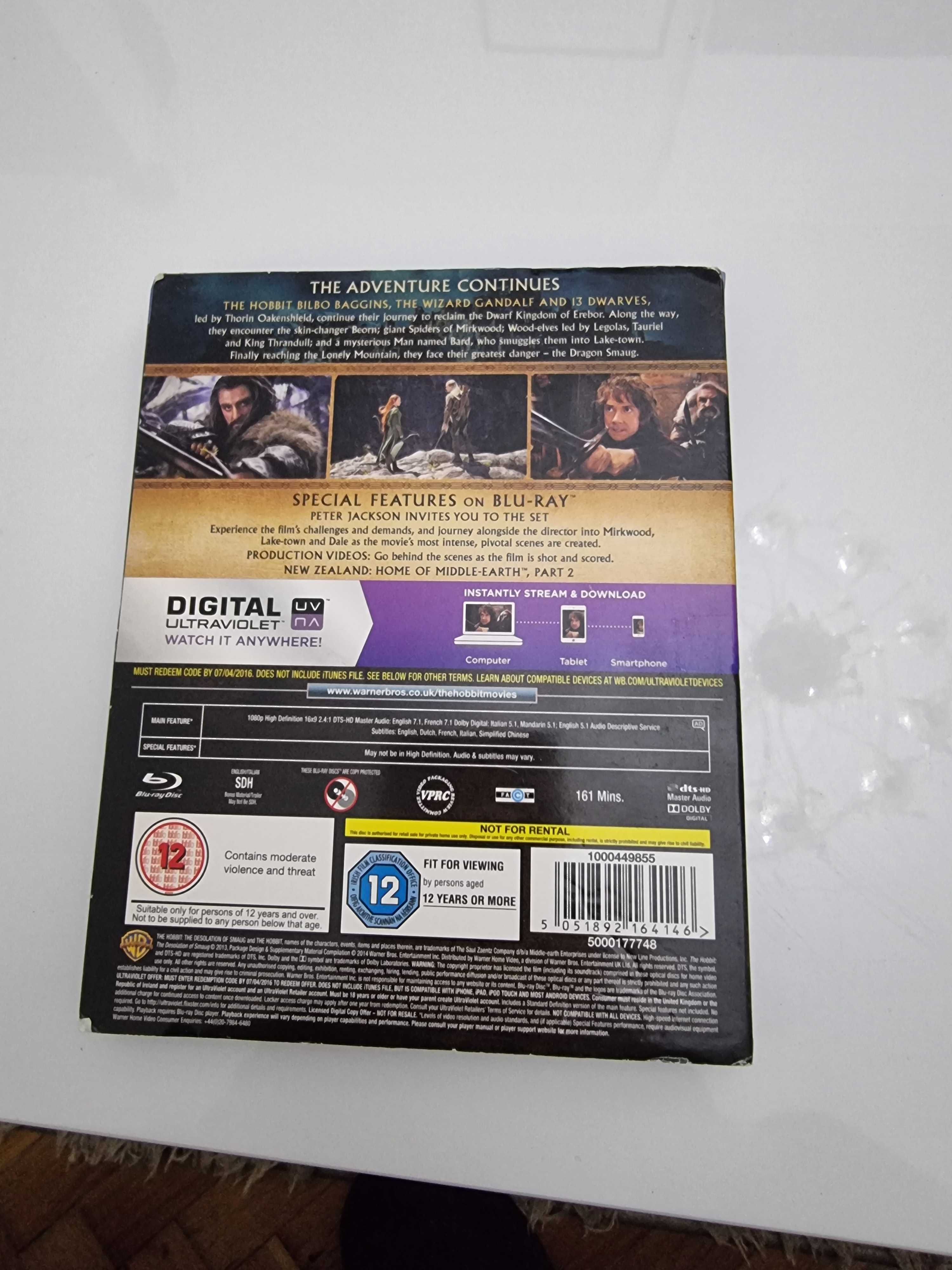 Blu ray Hobbit the desolation of smaug