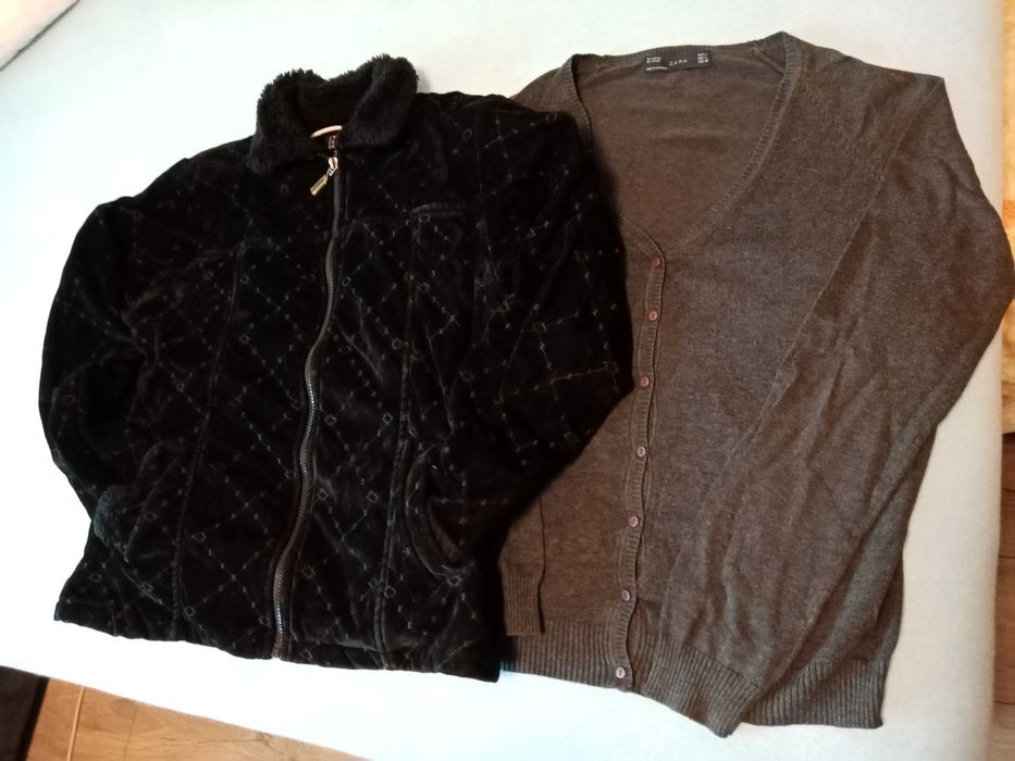 Черно яке+ жилетка ZARA, L size