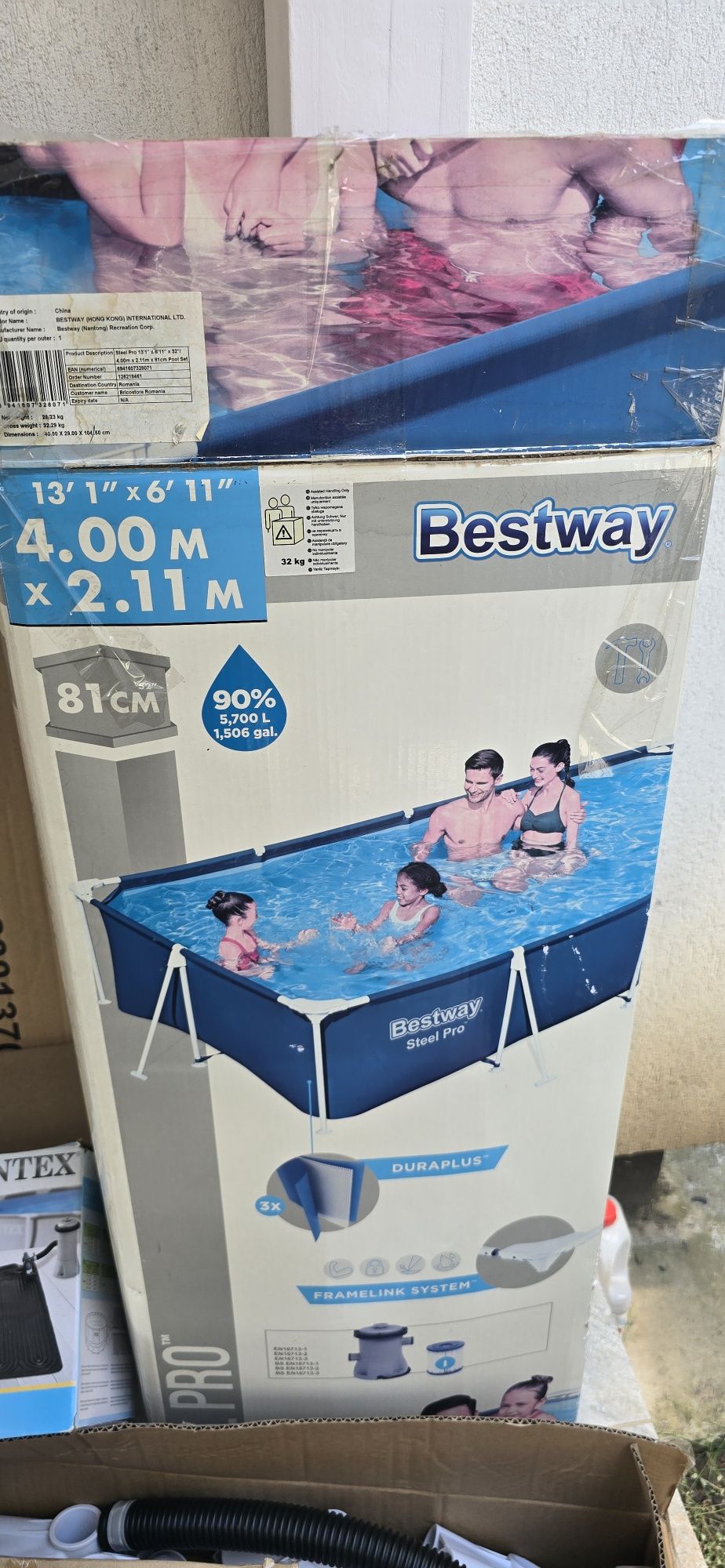 Piscina Steel Pro Bestway Cadru Metalic 400 x 201 x 81 cm Pool vara