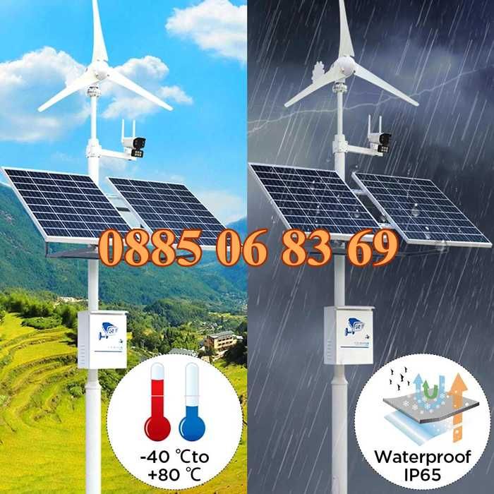 Комплект соларен панел 50W с контролер 10А за електропастир