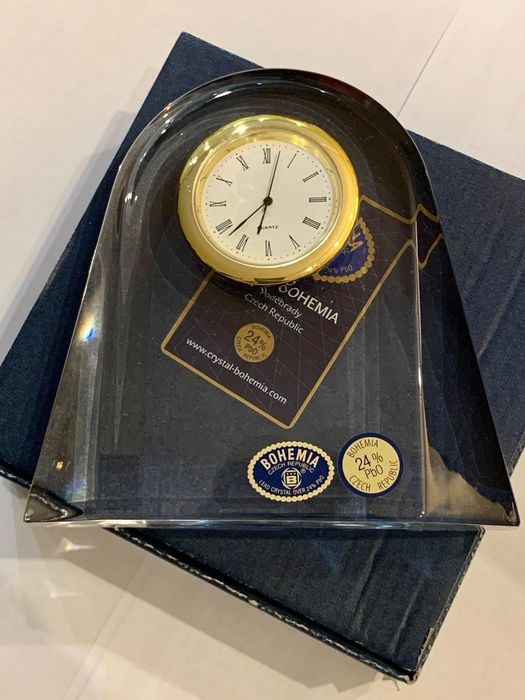 Часовник настолен 120мм Bohemia Crystal Czech Republic