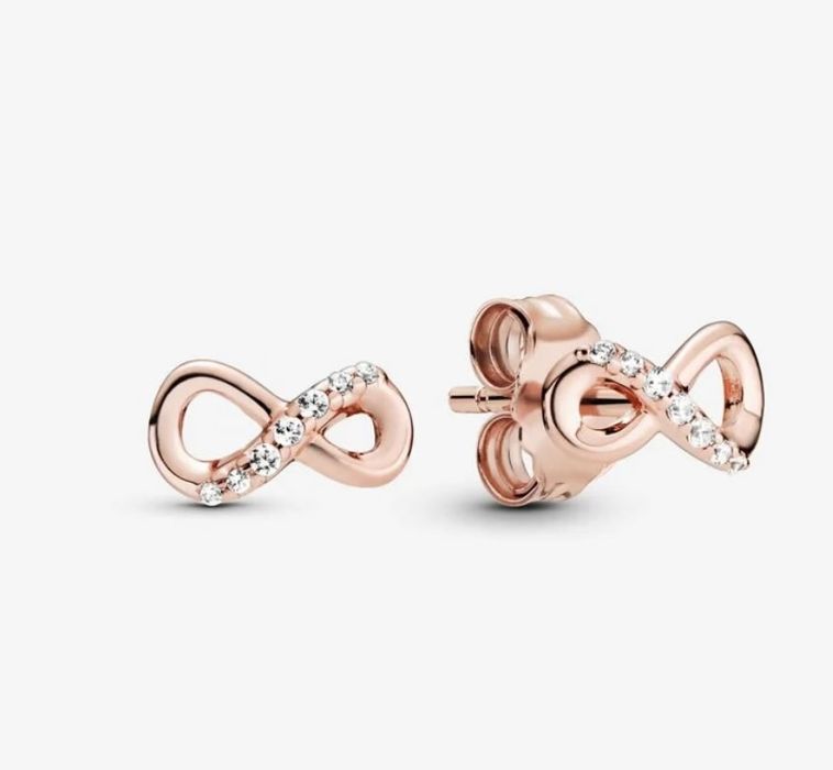 Set Pandora argint placat cu aur rose 14k