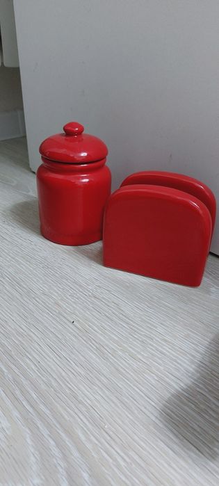 Сахарница+салфетница (керамика)