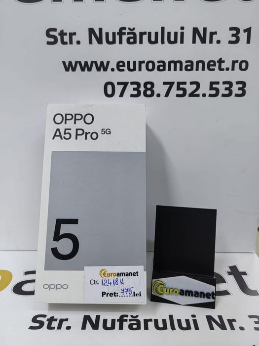 Telefon mobil OPPO A5 Pro, Dual SIM, 8GB RAM, 256GB Nou -N-