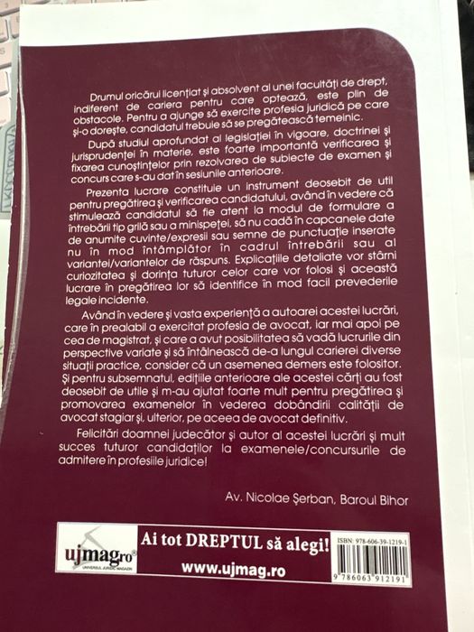 Culegere teste-grila drept
