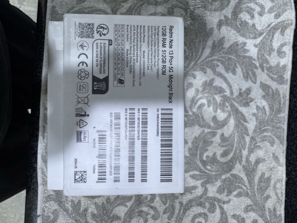 redmi not 13 pro+ 5G pamit 12.512g holati yahwi oqip tel qlila