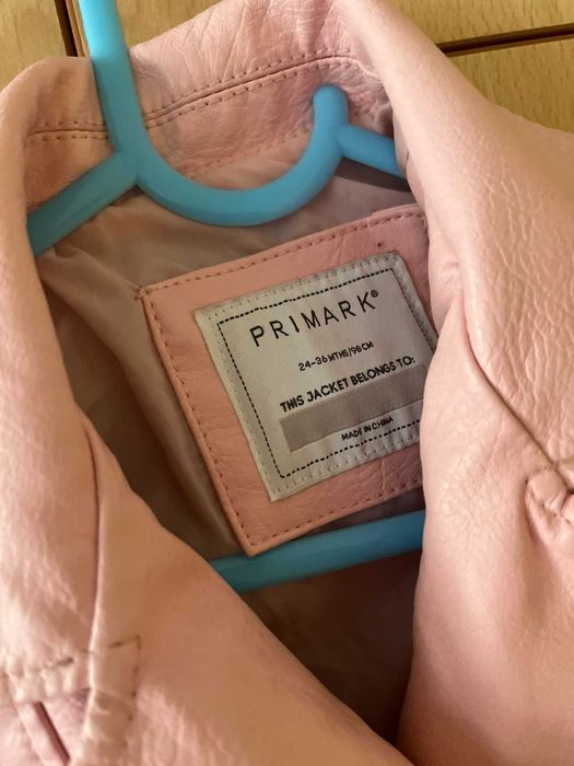 Детско кожено яке в розово