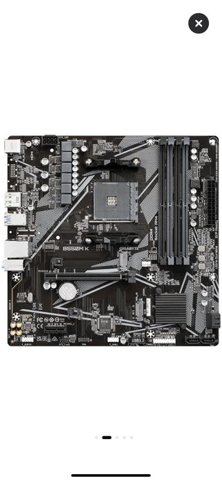 Placa de baza Gigabyte, B550M-K, Socket AM4, mATX