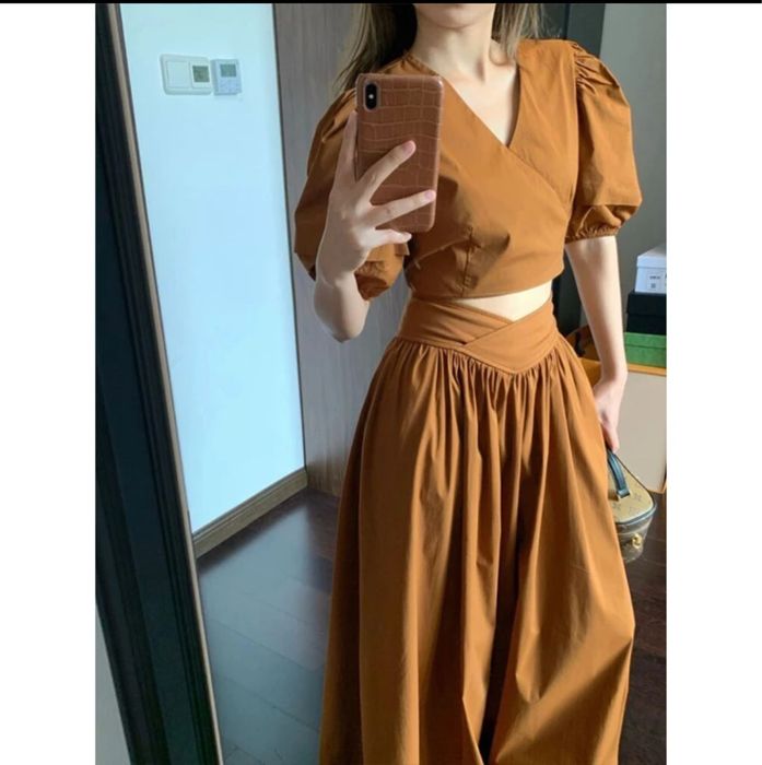 Стильная двойка, топ и юбка