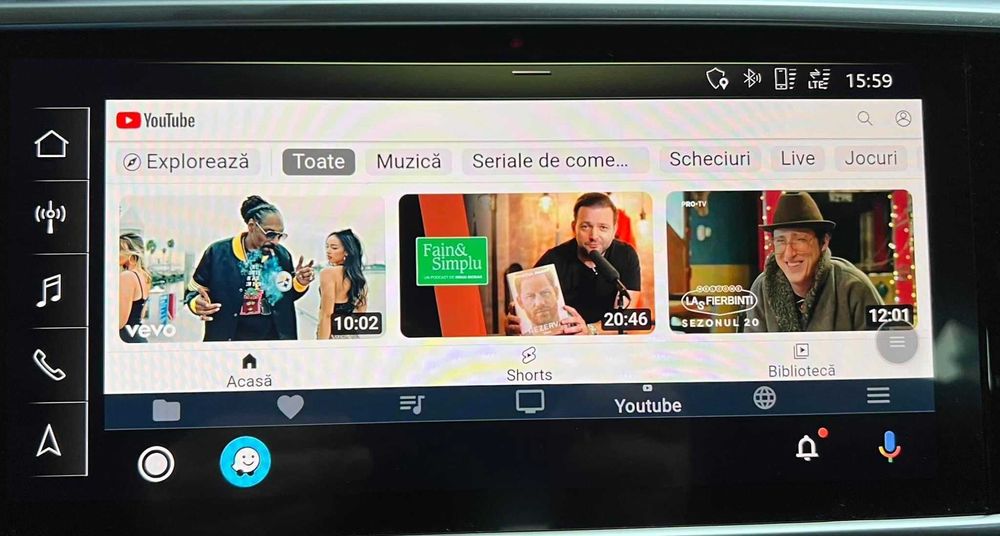 Activare Carplay wireless/Android Auto/Youtube video/Harti - Audi MH2P