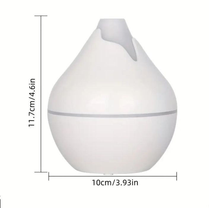 Umidificator de aer cu USB, Difuzor de uleiuri esențiale cu lumină în