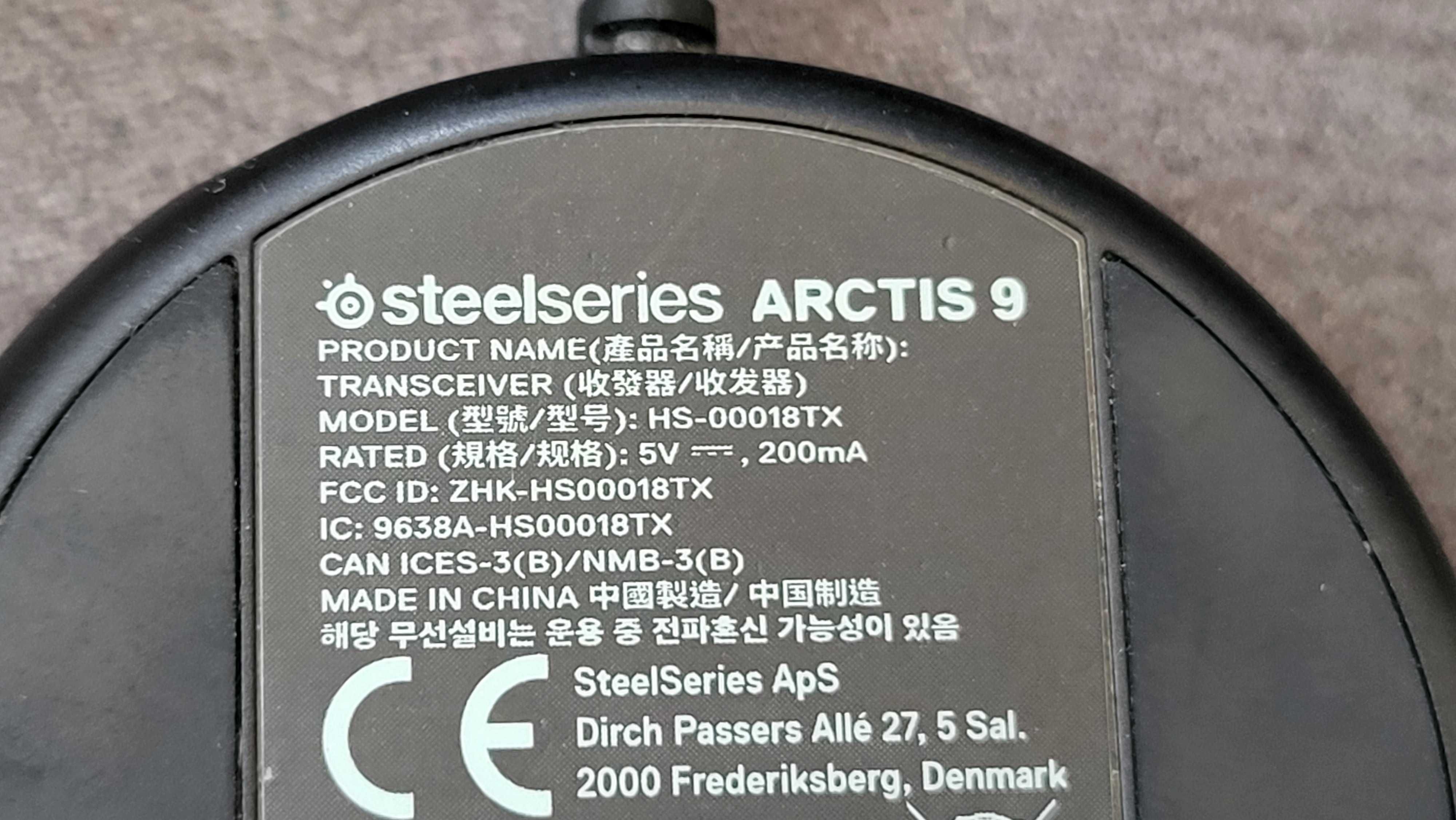 SteelSeries Arctis 9 Transmitter Dongle Adapter Receiver Hs 00018TX