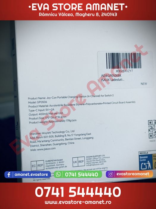 Statie de incarcare portabila JSAUX Joy-Con 4 Nintendo Switch 2
