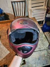 Casca Moto Dama Protect Lunar Red