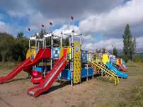 Игровые городки ROMANA Горки Качели Карусели Качалки Детские площадки