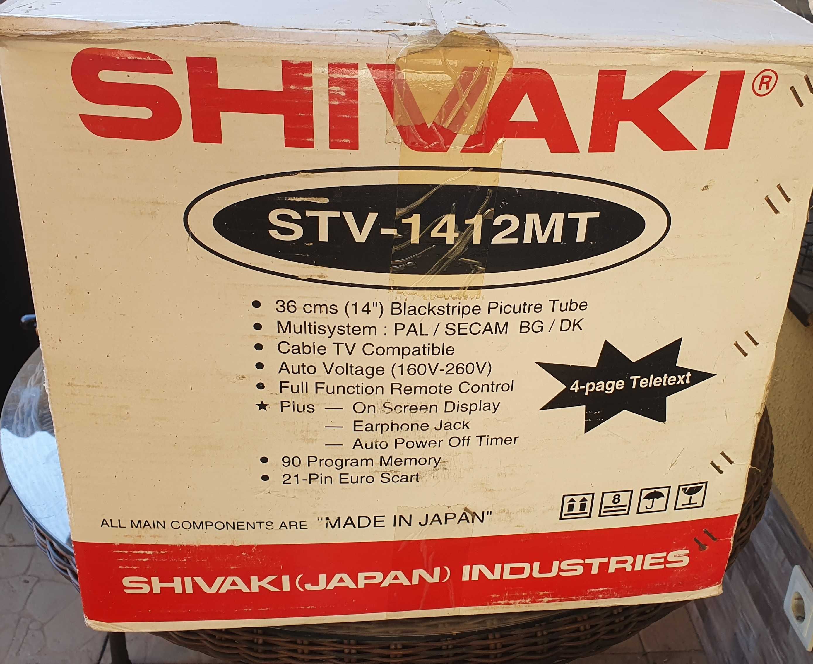 Televizor multisistem Shivaki, japonez, PAL/SECAM BG/DK, 1997, NOU!!!