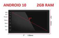 Мултимедия 7" Android 10 2GB RAM GPS RDS двоен дин 2 DIN навигация