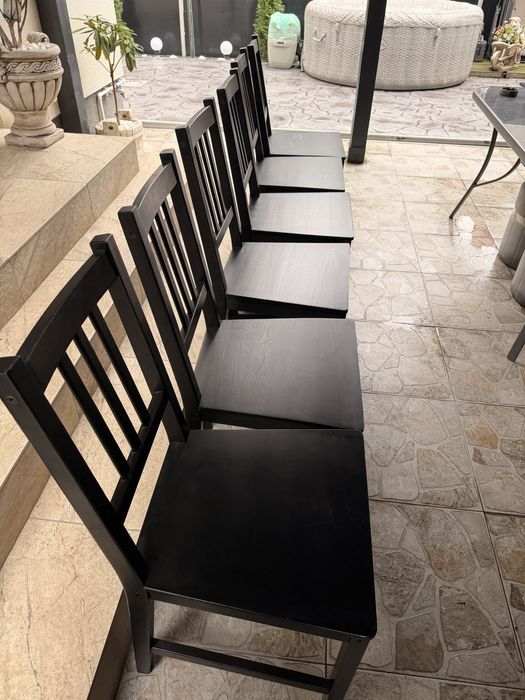 Scaune ikea din lemn set 6 bucati