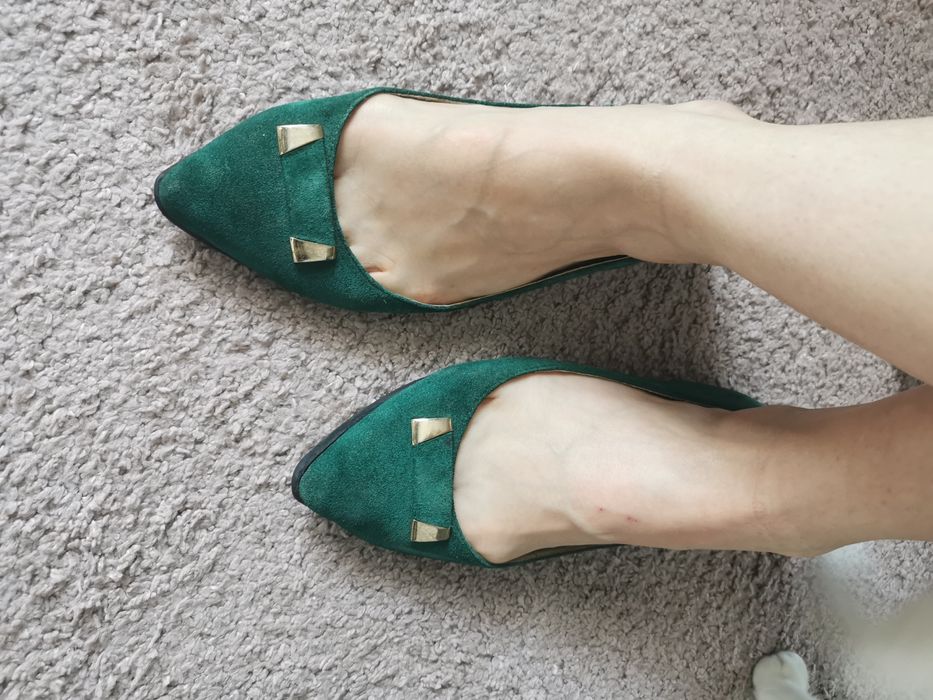 Donez balerini Dolly shoes piele intoarsa