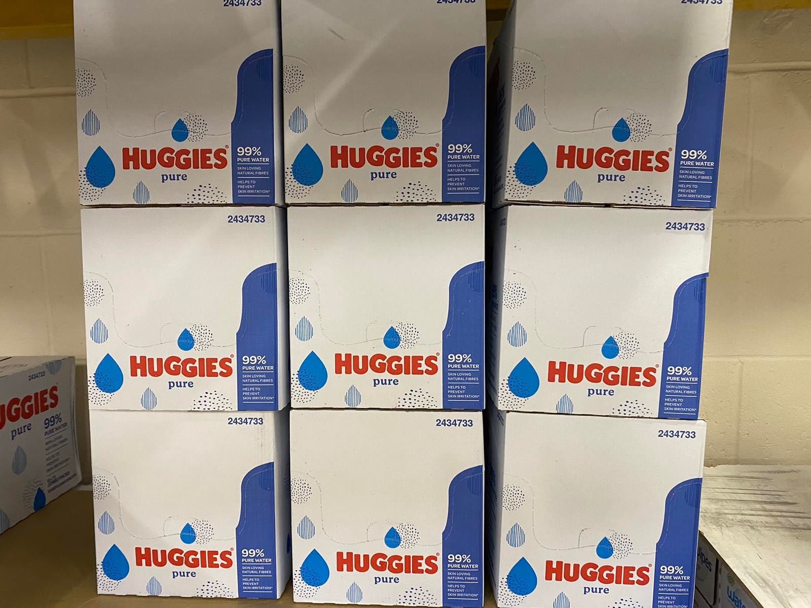 Мокри кърпички Huggies , pure , внос от Англия, 10пакета х 72 бв