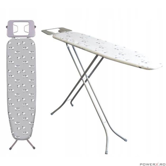 Masa de calcat 110 X 30 cm, cu suport pentru fierul de calcat, Sepio