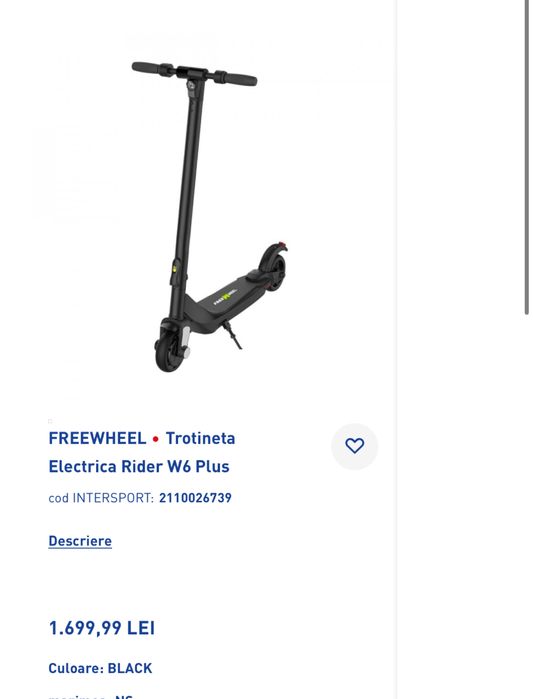 Trotineta electrica Freewheel