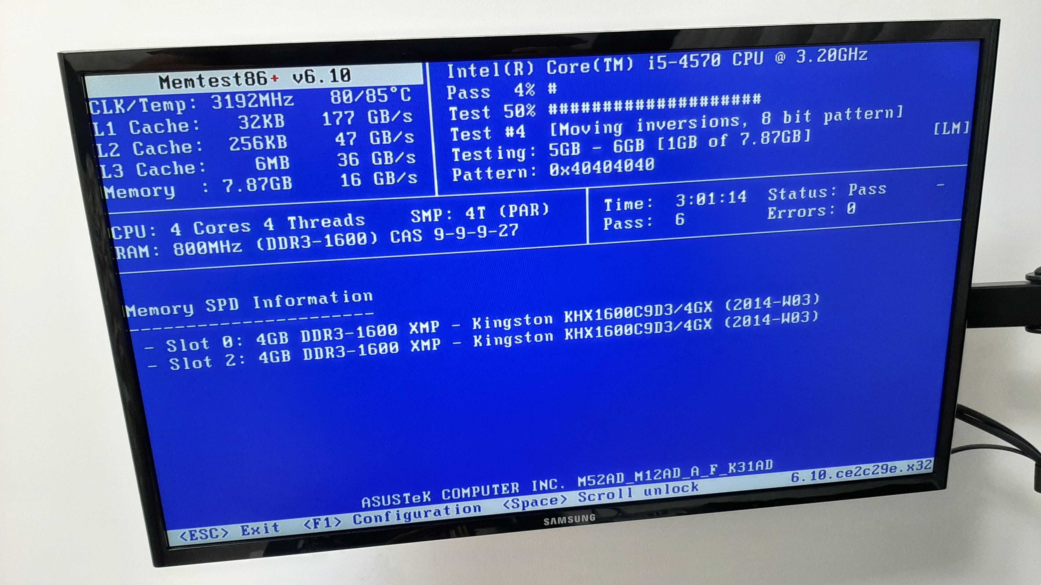 Kit memorii RAM PC 8Gb DDR3 1600Mhz(2x4Gb) Kingston HyperX Genesis