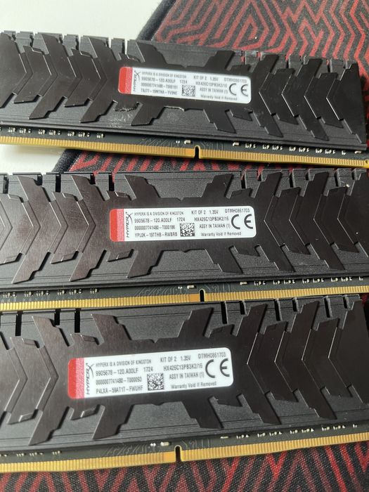 6x8Gb Memorie Kingston HyperX Predator Black, DDR4, 2666MHz, CL13