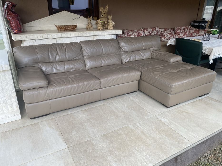 Coltar fix piele naturala 100% brand Olanda 283x160x80cmh Calitate top