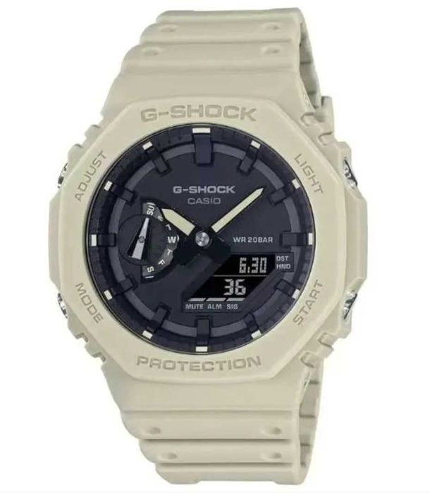 Ceas Sport Casio G-Shock GA-2100 5Aer Bej – Nou, Garanție 2 Ani