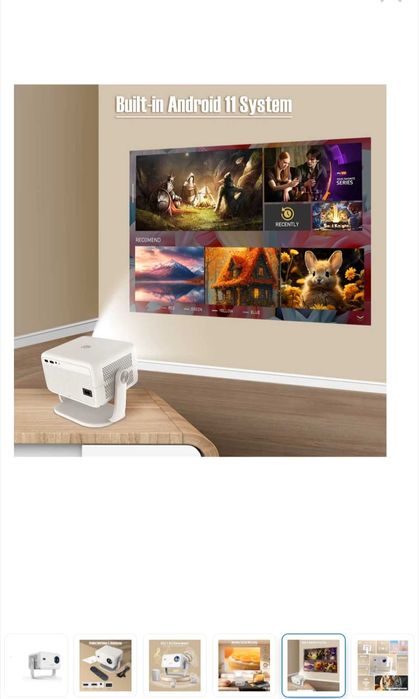 Проектор Magcubic 4K L018 650 ANSI Като Нов! Вградена Андроид Система.