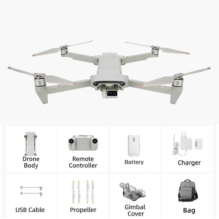 Промо Дрон Fimi X8 Tele, 38 минути, обхват 10 км, 30zoom, радио връзка