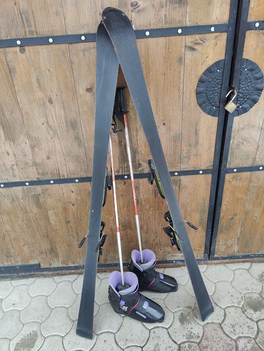 Schimb skiuri Salomon equipe 10 sc pilot+clăpari +bețe