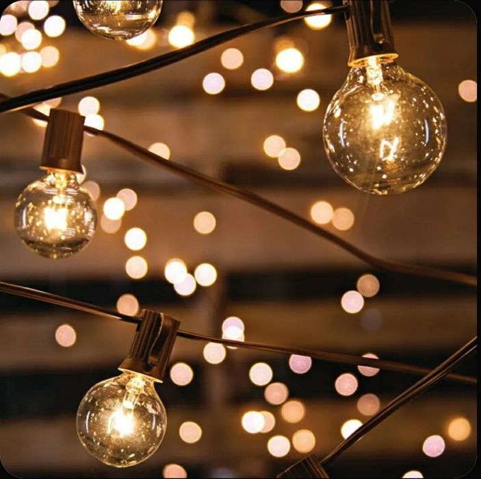 Ретро гирлянда, 15 метров, 50 лампочек