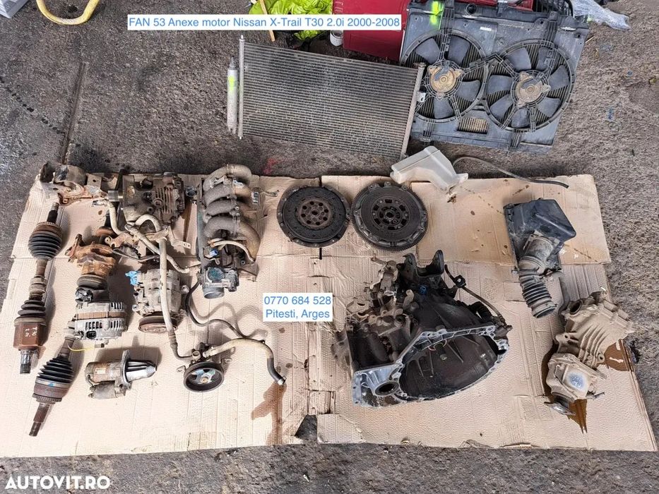 Anexe motor Nissan X-Trail 2.0i motor QR20DE 2000-2007 planetara stg dr cutie transfer compresor clima alternator electromotor pompa servo galerie admisie clapeta acceleratie injectoare kit ambreiaj grup diferential cutie viteze manuala