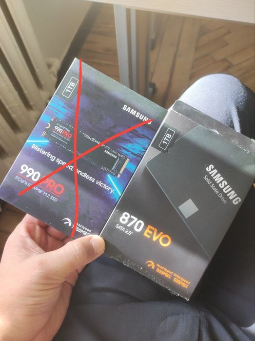 SSD SAMSUNG 1TB 870 EVO SATAIII 2 шт новые!!!