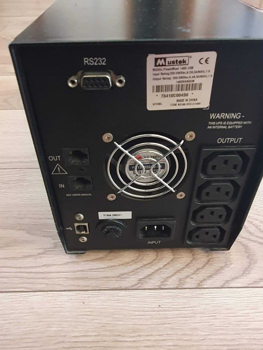 UPS Mustek PowerMust 1400 USB, putere 1400VA / 840W, management USB