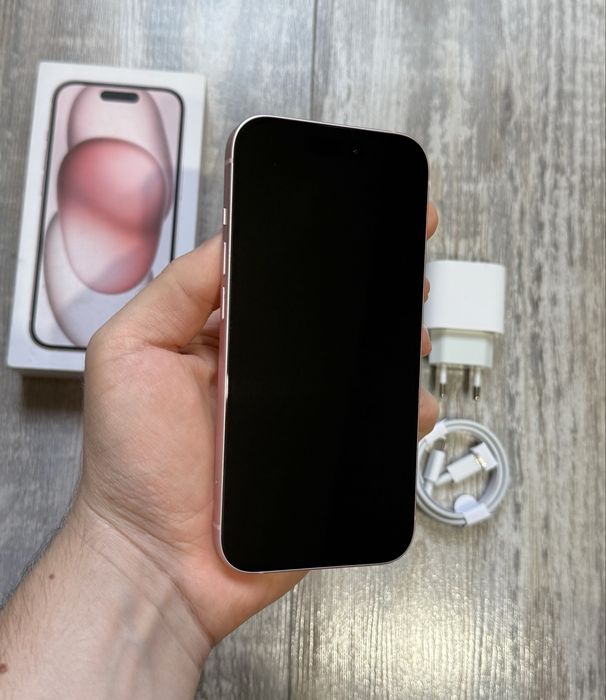 Iphone 15 128 GB Pink 100 % Battery Health Като Нов