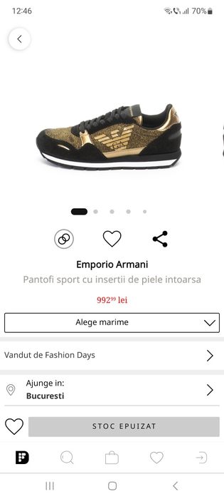 Pantof sport Emporio Armani