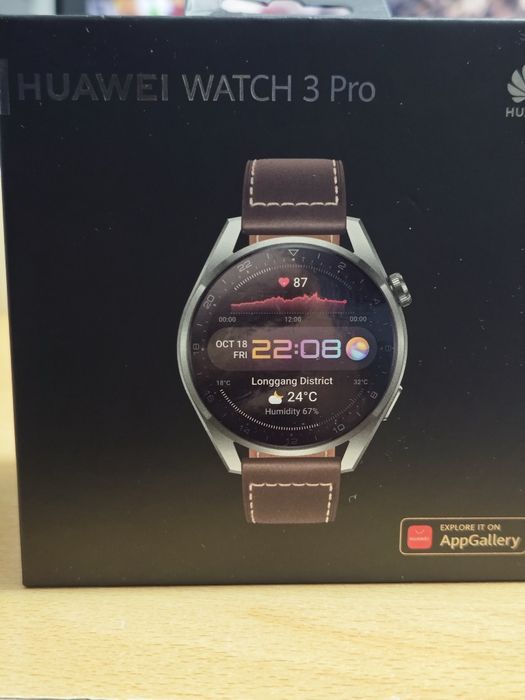 Мобилен смарт часовник HUAWEI WATCH 3 PRO eSIM