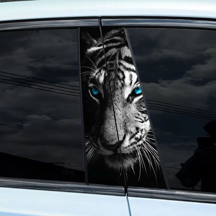 Наклейки на боковые стойки авто. Джентра, Cobalt, Byd. (Любое авто)