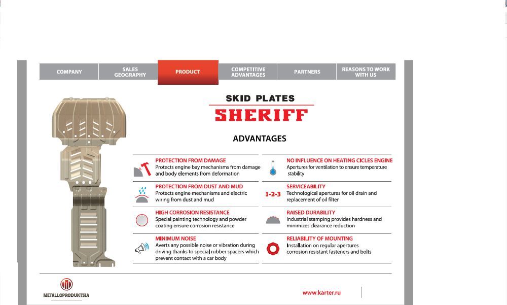 Scut motor SHERIFF - HYUNDAI Accent, Elantra, i10, i20, i30, Santa Fe