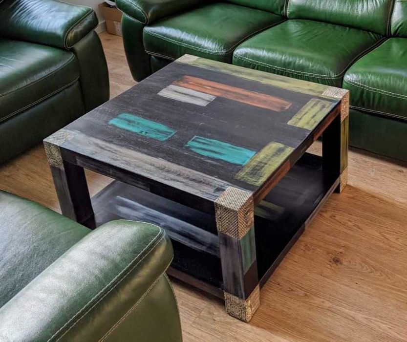 Masuta de Cafea Lemn Masiv Mango si Salcam Hand Made