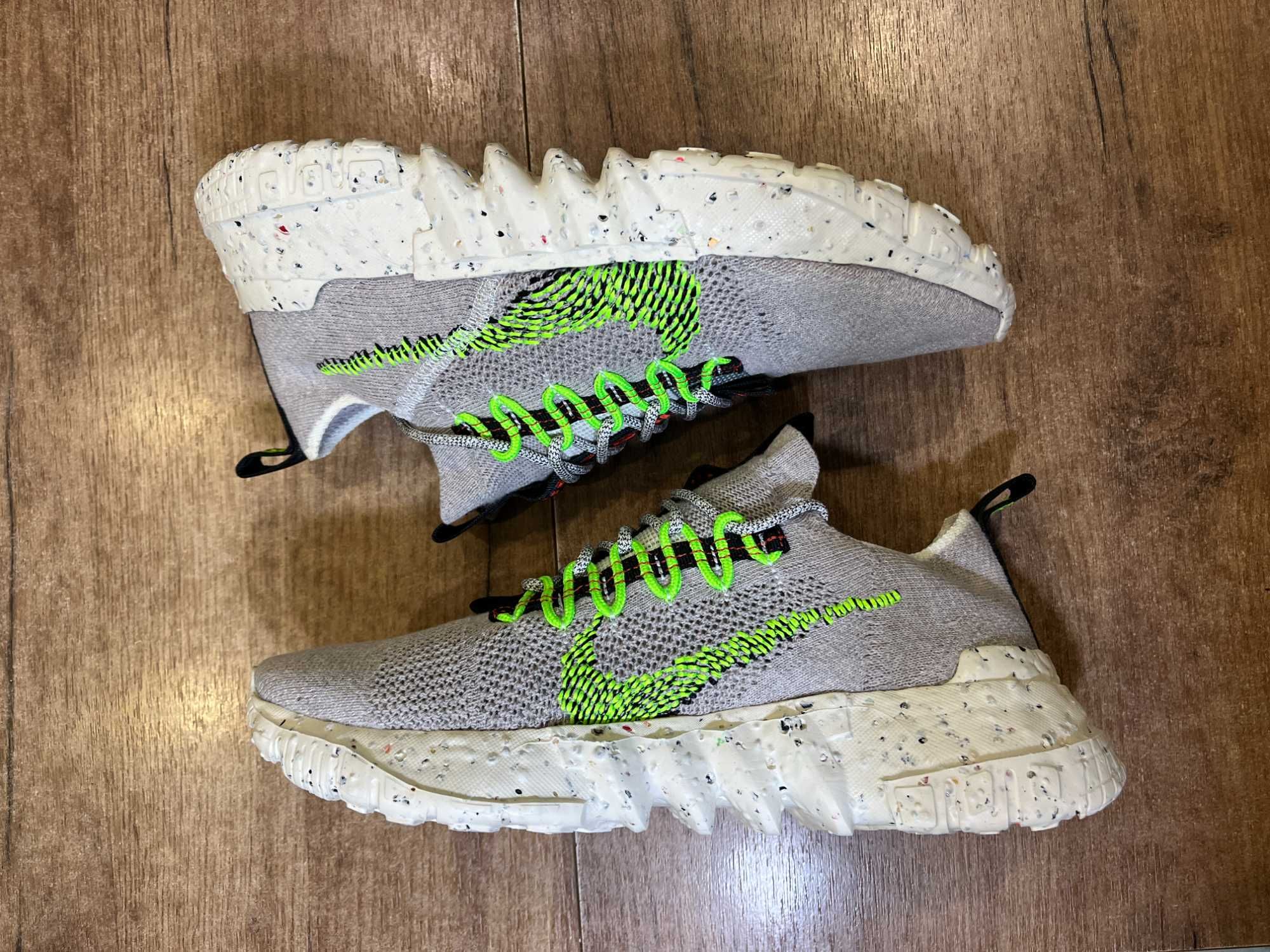 ОРИГИНАЛНИ *** Nike Space Hippie 01 "Vast Grey/Electric Green/Black"