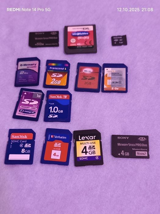 Carduri sd si sd hc dif marimi/ livrare si prin olx