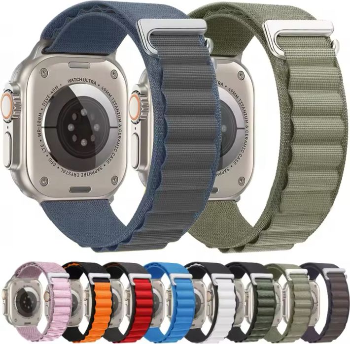 Curea Husa Material Textil Elastic Clips Incarcator Ceas Iphone Apple