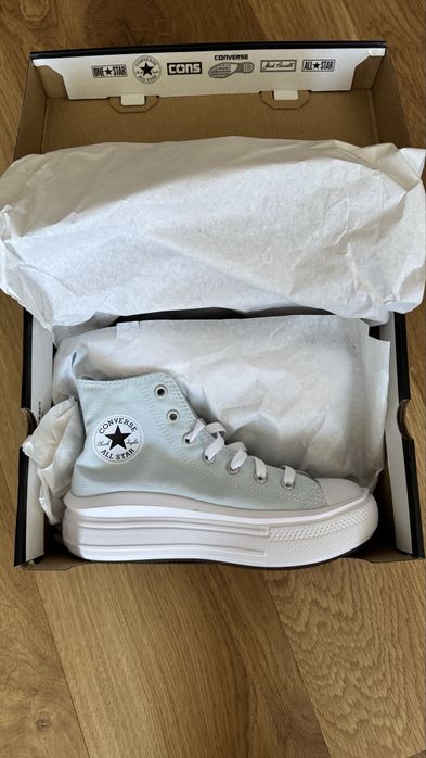 Кецове на платформа Converse 35 номер светло сини
