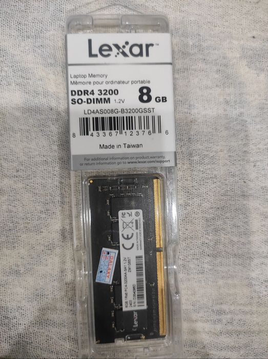 Оперативная память для ноутбуков Lexar DDR4 8GB 3200Mhz