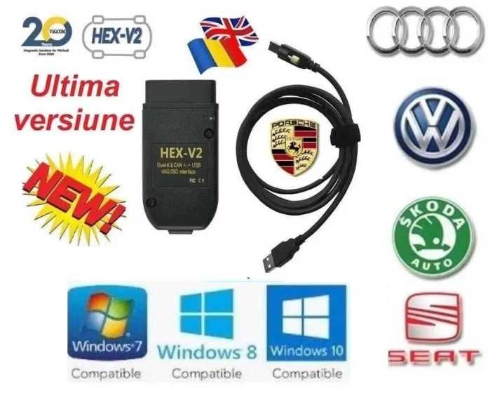 Tester auto VCDS Romana-Engleza VW AUDI SKODA SEAT 25.3 ultima versiun